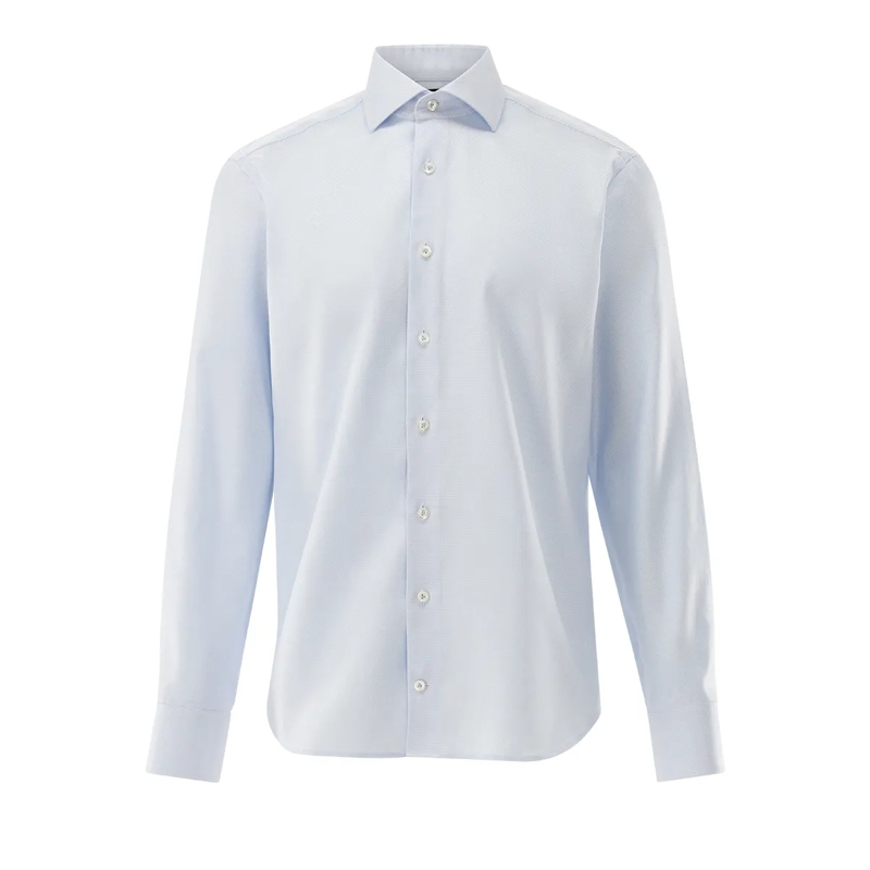 VAN LAACK Hemd Hemd Tailor Fit Streifen blau