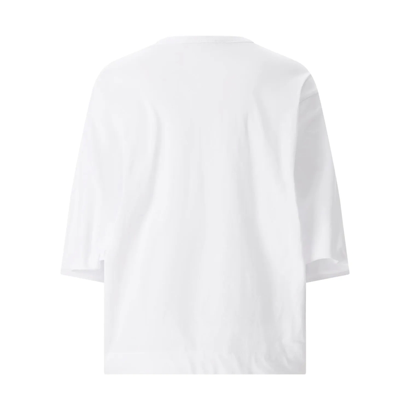 Dries Van Noten 3/4-Arm-Shirt T-Shirt aus Baumwolle weiß(Image 2)