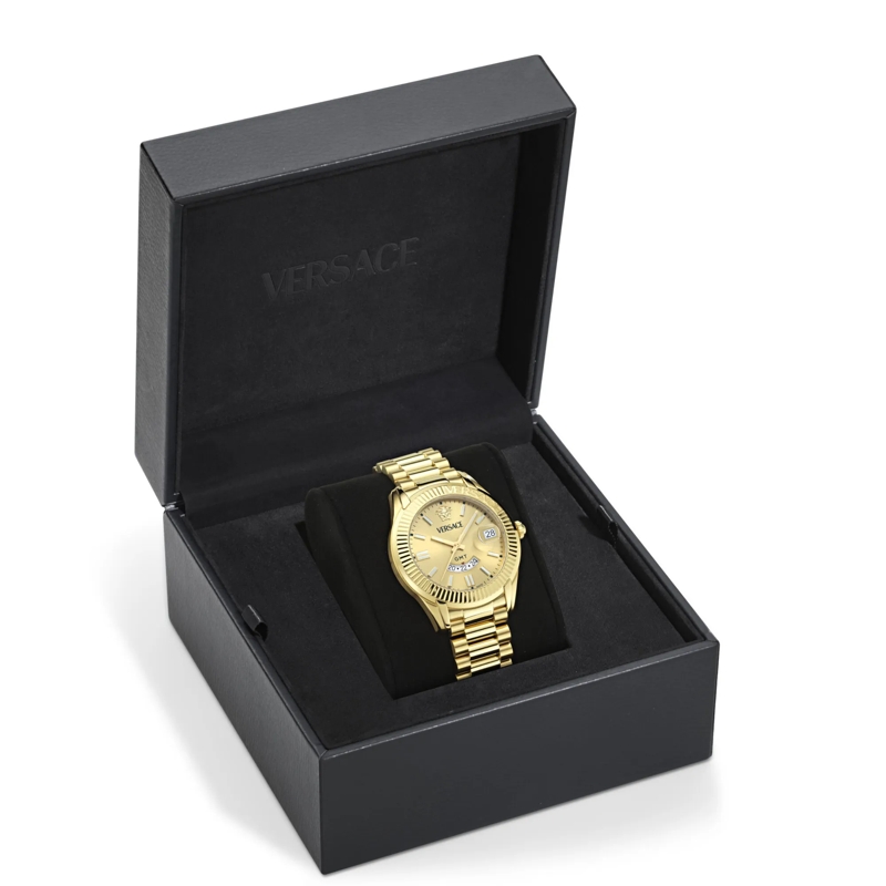 Versace Quarzuhr Gmt Quarz-Analoguhr Versace Apodis gold(Image 5)