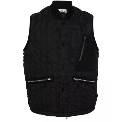 Stone Island Stella Quilted Padded Gilet Black 