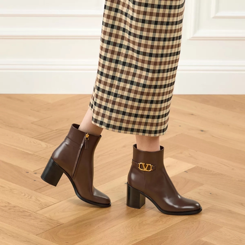 Valentino Garavani Stiefeletten Bootie VLogo Signature Cacao(Image 2)