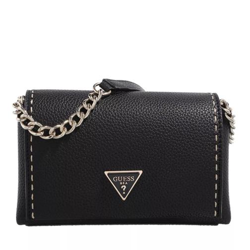 Guess Downtown Chic Mini Xbody Flap Black Crossbodytas