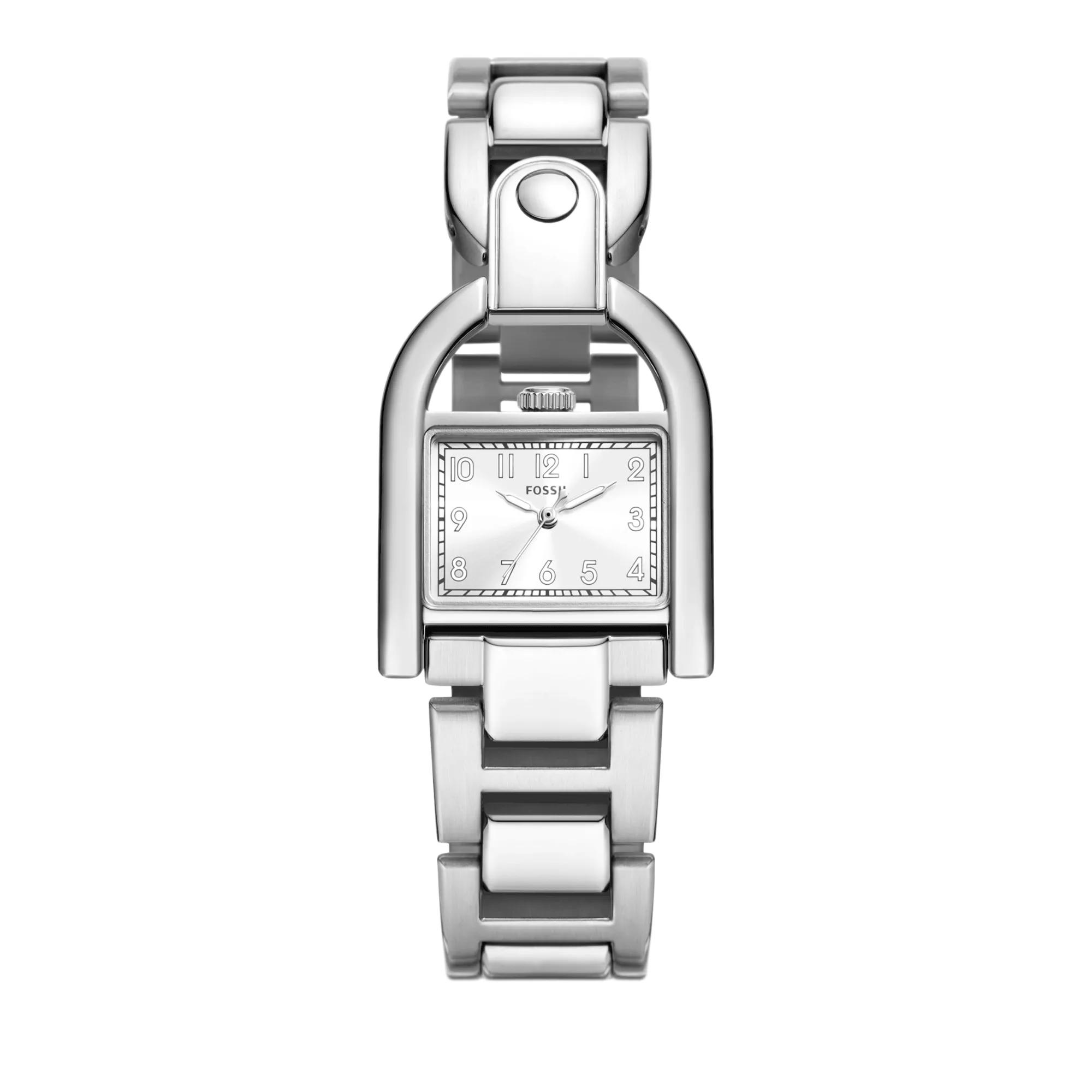 Fossil Uhr - Harwell Three-Hand Stainless Steel Watch - Gr. unisize - in Silber - für Damen