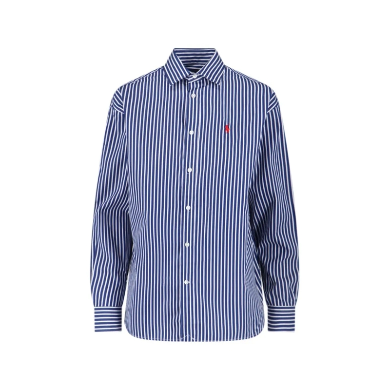 Polo Ralph Lauren Hemd Relaxed-Fit Hemdbluse Blau