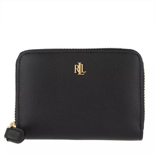 Lauren Ralph Lauren Zip Wallet Small Black/Crimson Portemonnaie mit Zip-Around-Reißverschluss