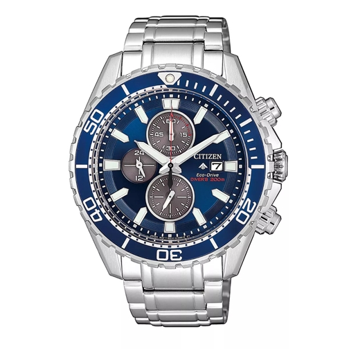 Citizen Promaster Wristwatch Silver Blue Chronograph