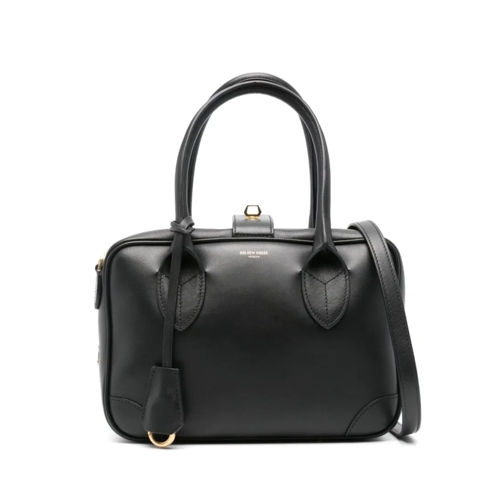 Golden Goose Schoudertas Black Leather Vita Bag Black