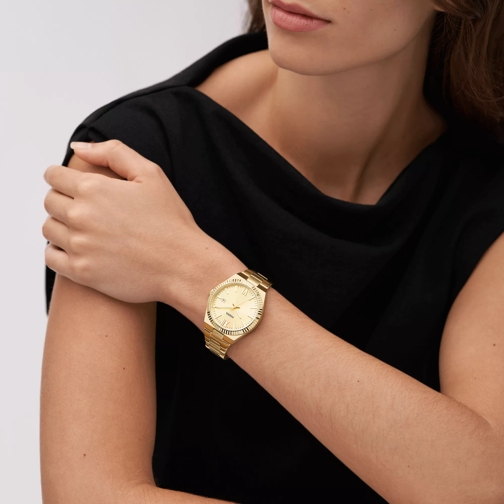 Fossil Montre à quartz Scarlette Three-Hand Date Stainless Steel Watch Gold-Tone (Image 2)