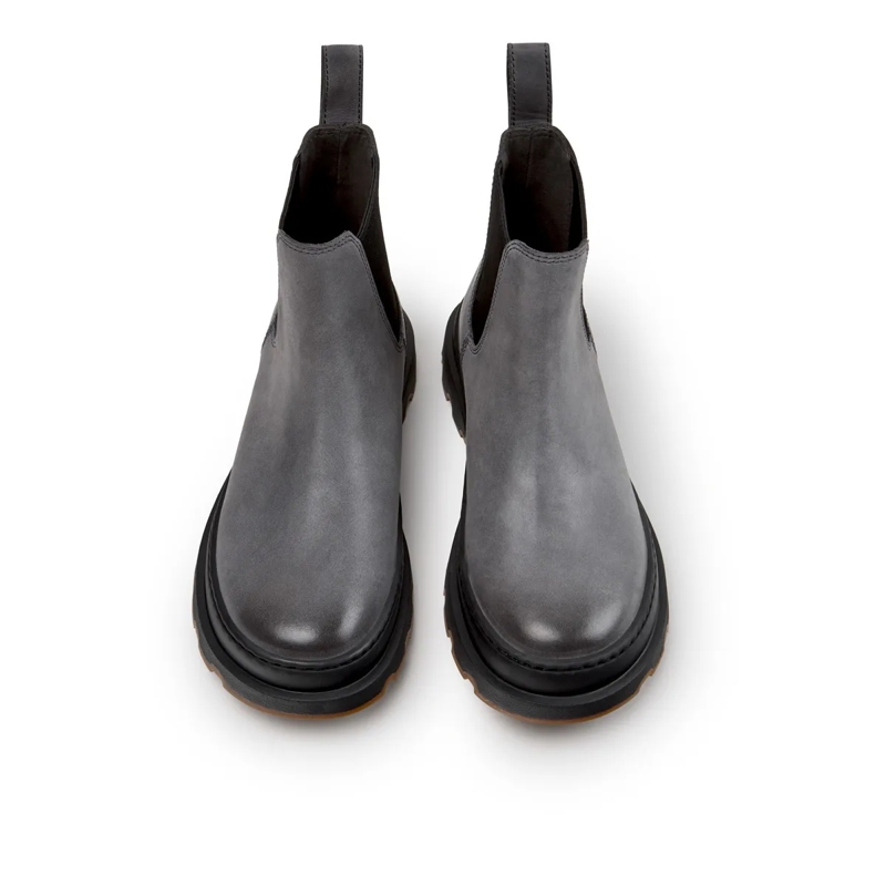 Camper Stiefel Stiefeletten Brutus+- Zertifikat der Leather Wor mittel-grau(Image 5)