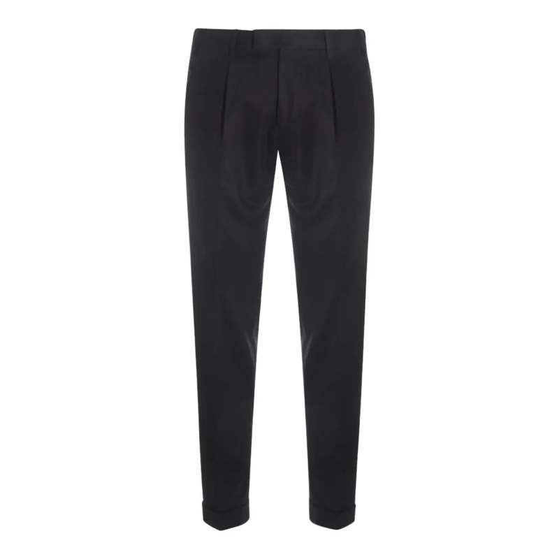 Pt Torino Chino Tailored Pants With Classic Waistband Black