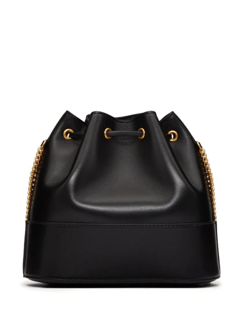 Thumbnail - Valentino Garavani Beuteltaschen - Structured Bucket Bag With Drawstring Closure - Gr. unisize - in Schwarz - für Damen