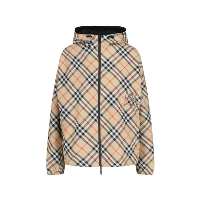 Burberry Parka Reversible Jacket "Ekd" – Beige/Black Neutrals