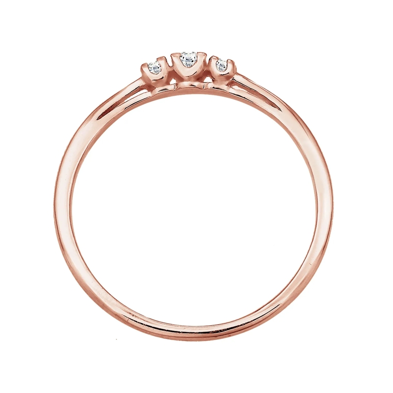 Elli Diamantring Ring Verlobungsring Diamant (0.06 ct.) Zart 925 Si silber(Image 3)