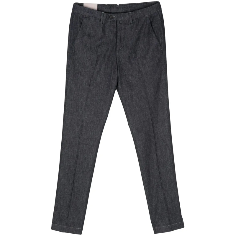 Corneliani Mid-Rise Straight Jeans With Subtle Texture Black | Jeans