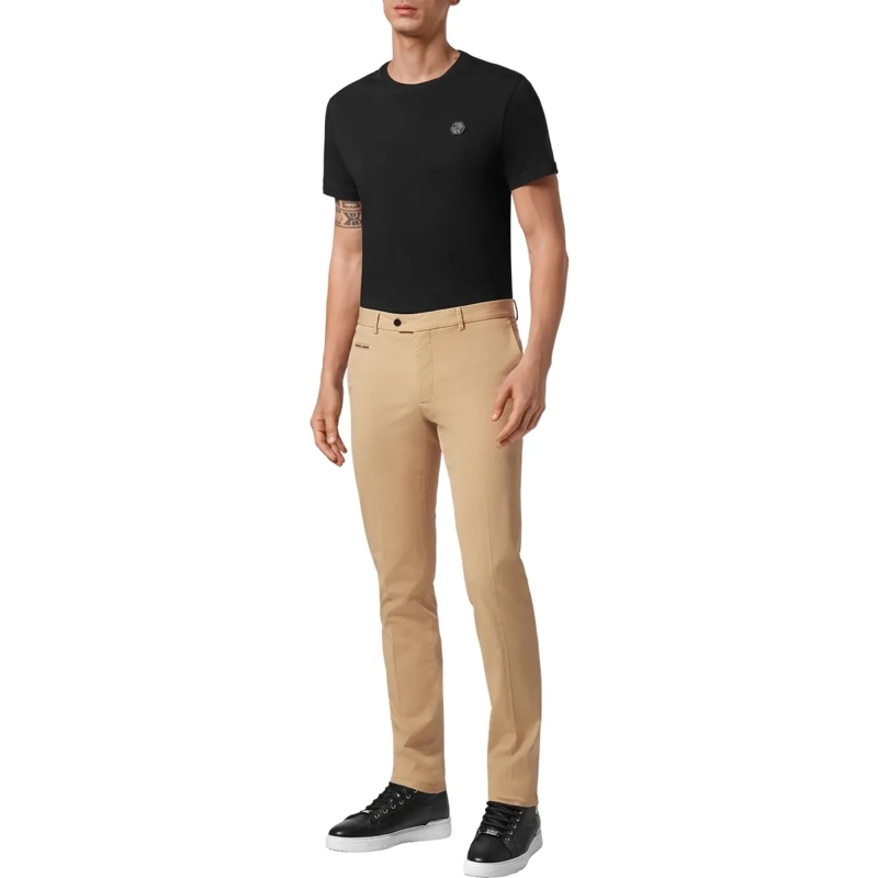 Philipp Plein Hose Hose Iconic Plein beige(Image 4)