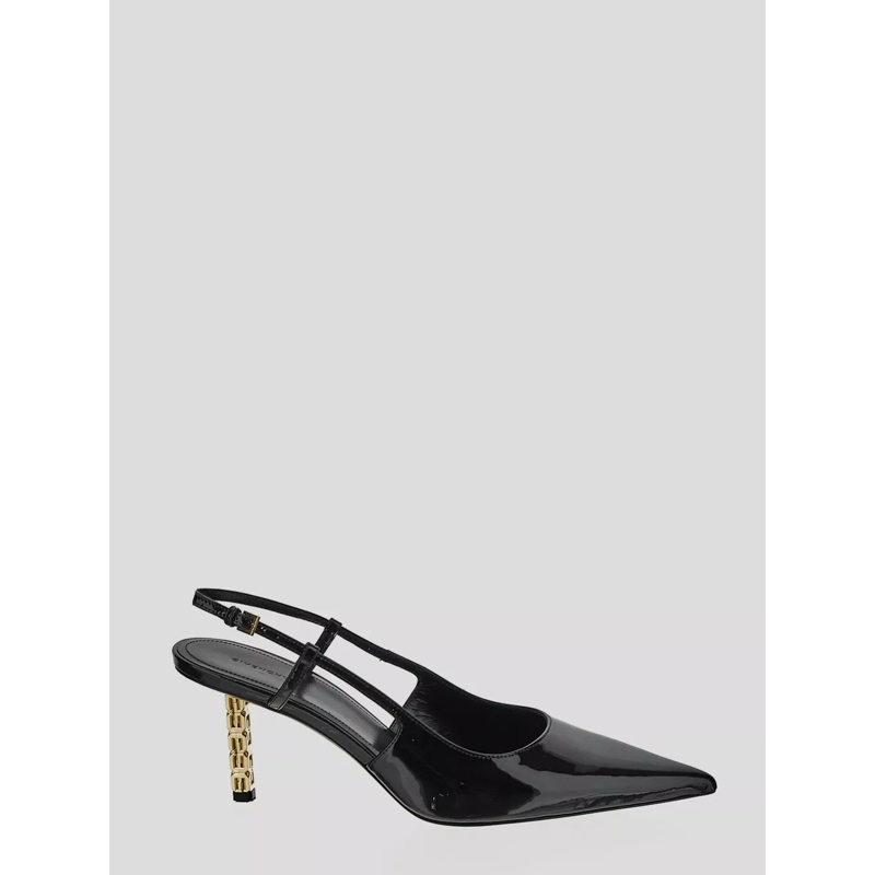 Givenchy Escarpins Black Patent Slingback Pumps Black