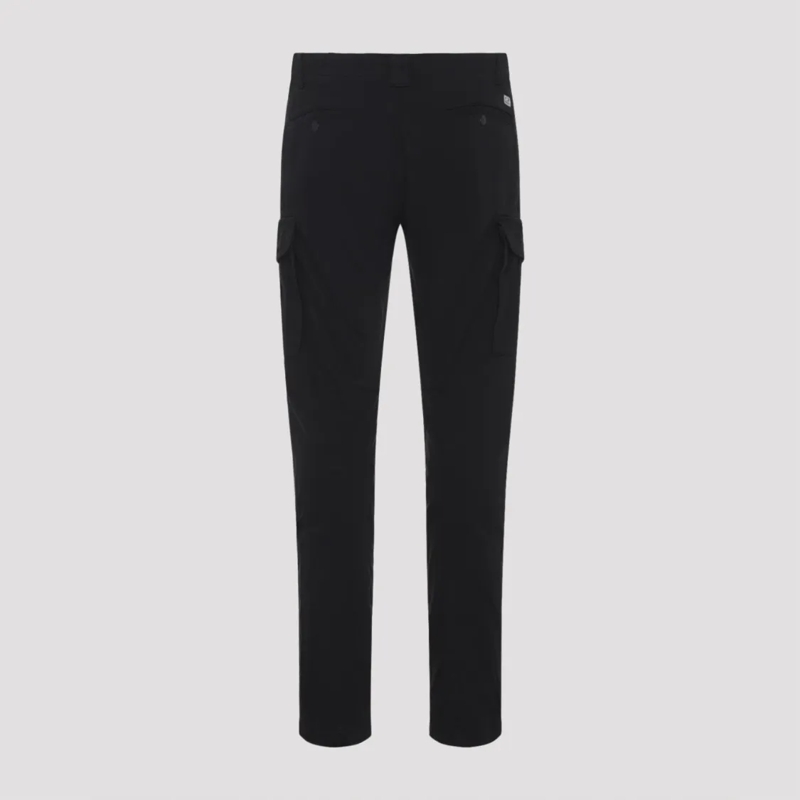 CP Company Pantalon Slim Straight-Leg Cargo Trousers With Classic Wais Black