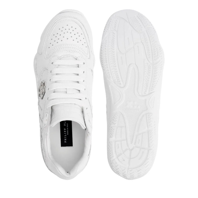 Philipp Plein Low-Top-Sneaker Elegante Einzigartigkeit für Ihre Freizeit mit die weiss(Image 5)