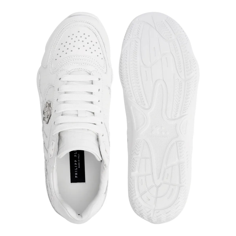 Philipp Plein Low-Top-Sneaker Elegante Einzigartigkeit für Ihre Freizeit mit die weiss(Image 4)