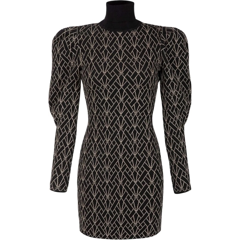 Elisabetta Franchi Midikleid Elisabetta Franchi  Jurken Zwart Am36m37e2 053 schwarz(Image 6)