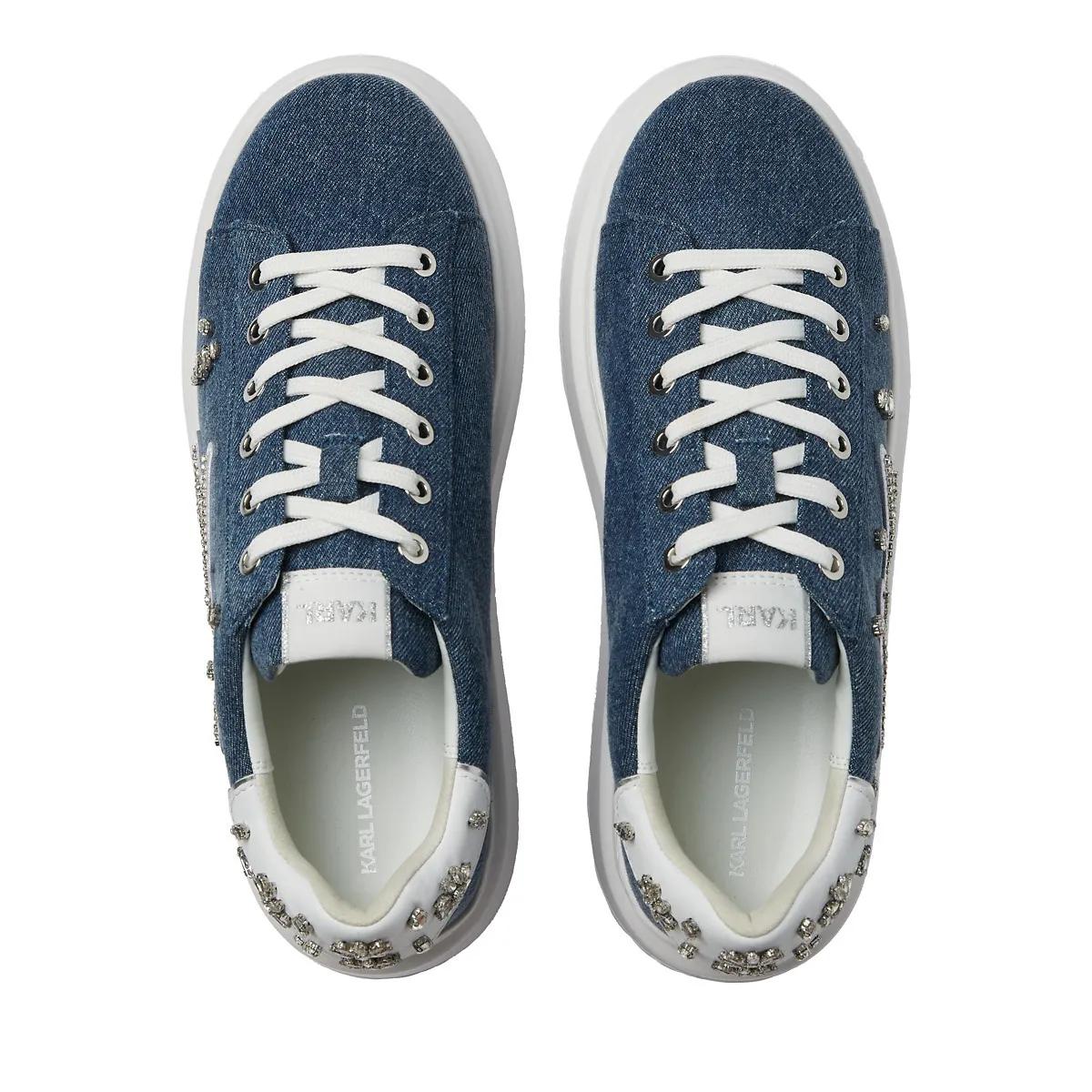 Thumbnail - Karl Lagerfeld Low-Top Sneaker - ANAKAPRI SNEAKER MIT FLORASTONE-AUFNÄHER - Gr. 38 (EU) - in Blau - für Damen