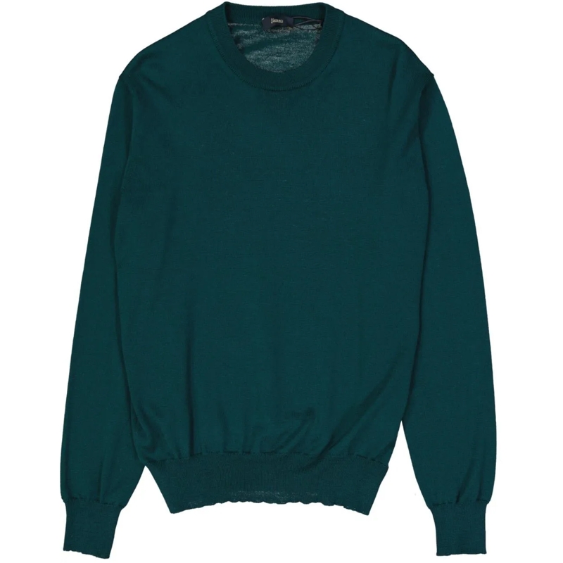 Herno T-Shirt Herno Wool Pullover grün