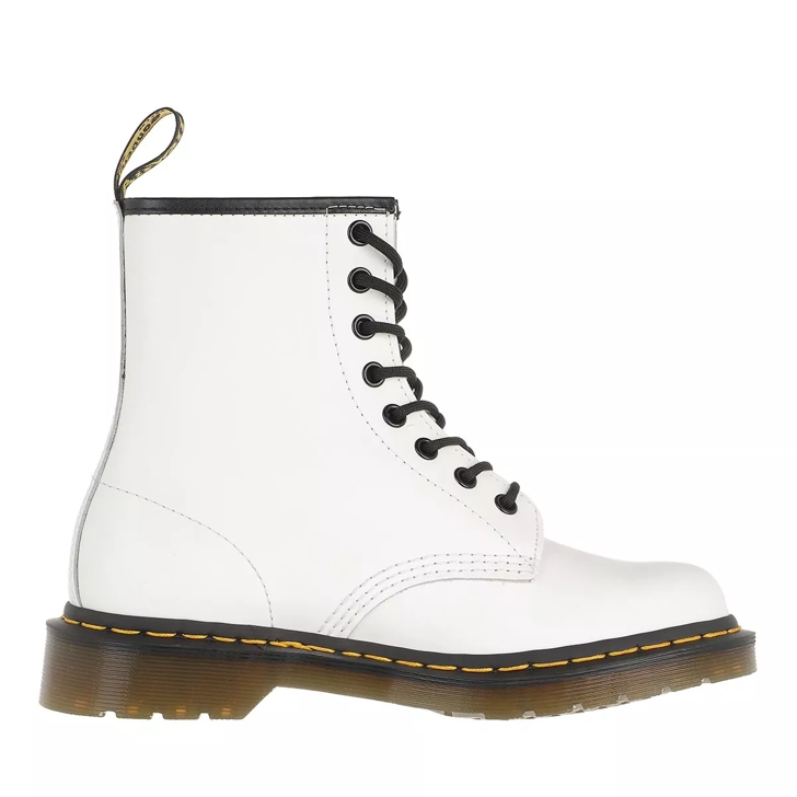 Dr. Martens 1460 Smooth Boot Leather White Lace up Boots