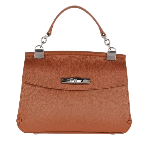 Longchamp Madeleine Messenger Bag Leather Caramel Satchel