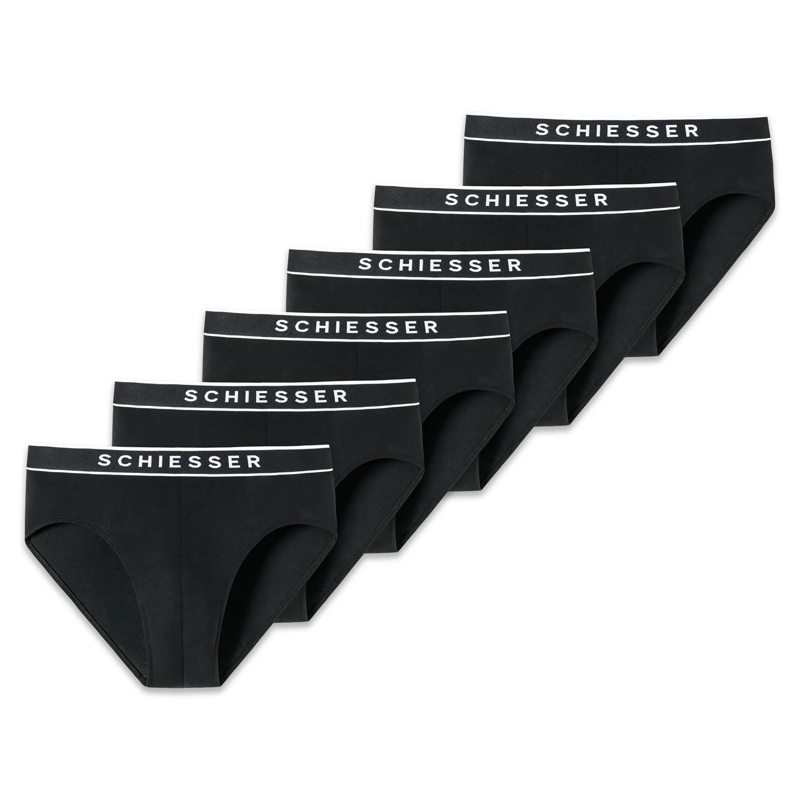 SCHIESSER  6PACK Rio-Slip "95/5" 6er Pack schwarz