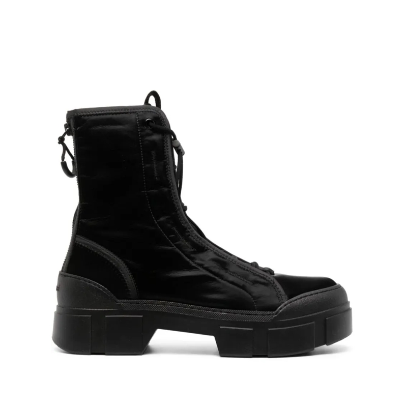 Vic Matié Stiefel Panelled Black Ankle Boots Black