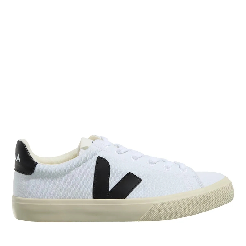 Veja Lage-top sneaker Campo Canvas White Black