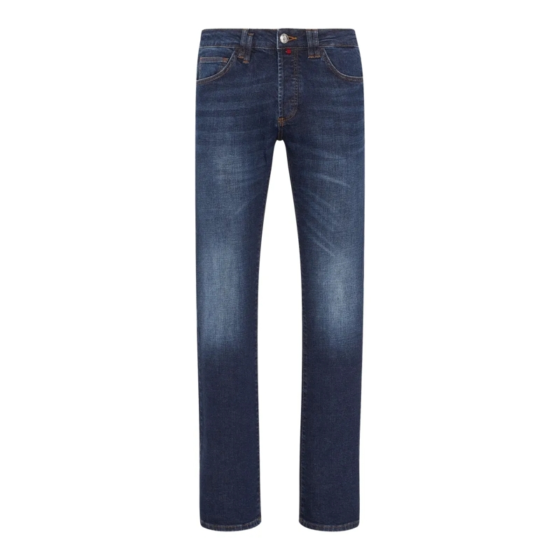 BILLIONAIRE Jeans mit geradem Bein Jeans Regular Fit blau