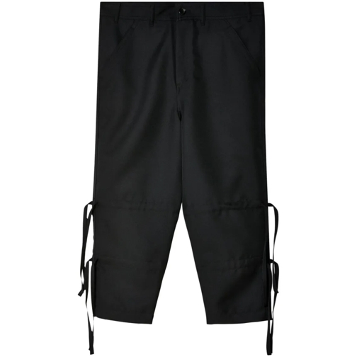 Comme des Garcons Black Twill Weave Shorts Black Short décontracté