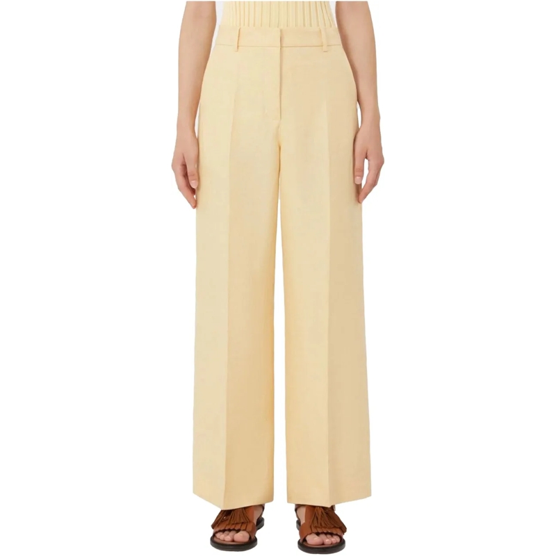 Max Mara Hose Max Mara Weekend Wkdmalizia Pantalons Lichtgeel 26 gelb(Image 2)