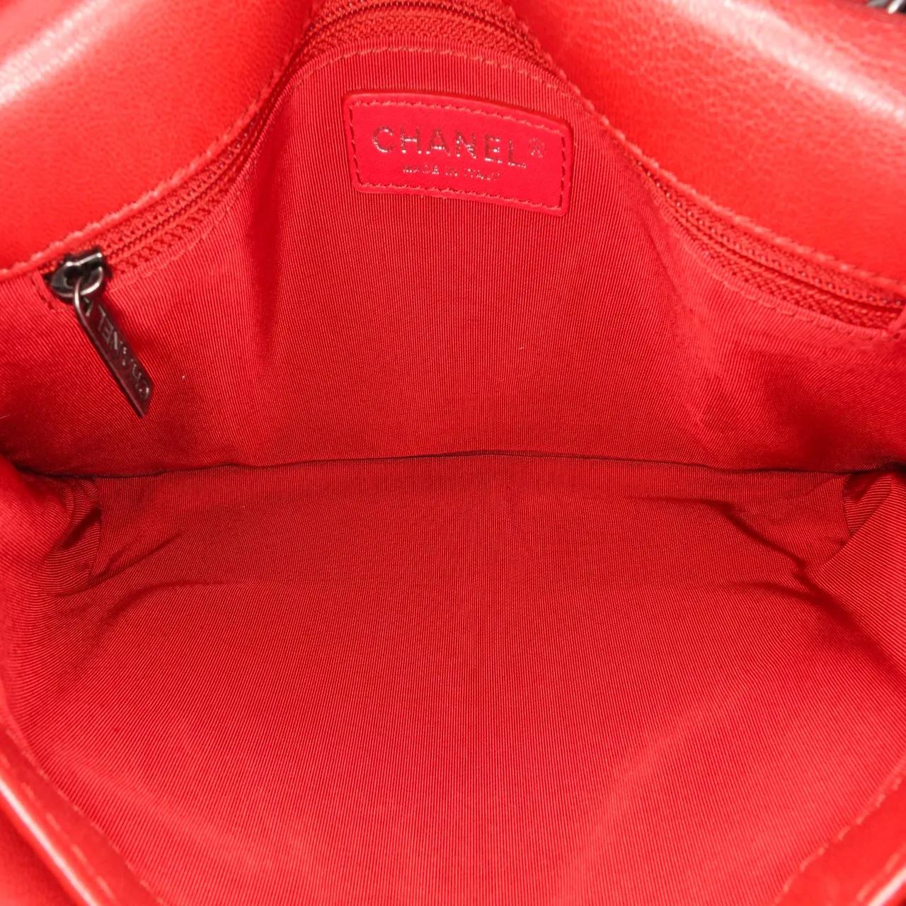 Thumbnail - Chanel Hobo Bags - 2015-2016 Large Quilted Lambskin Natural CC Flap - Gr. unisize - in Rot - für Damen