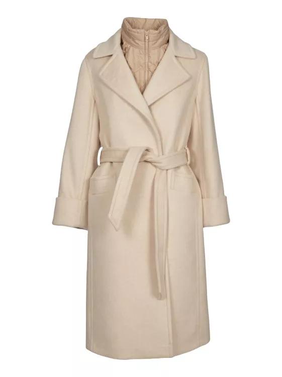 Fay Beige RobeStyle Coat Neutrals