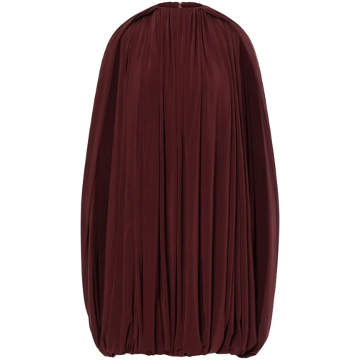 Philosophy Di Lorenzo Serafini Mini-Kleider Bordeaux Cape Design Burgundy Dress Burgundy