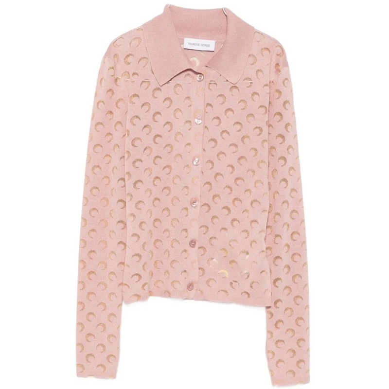 Marine Serre Chemisier Shirts Rosa rose