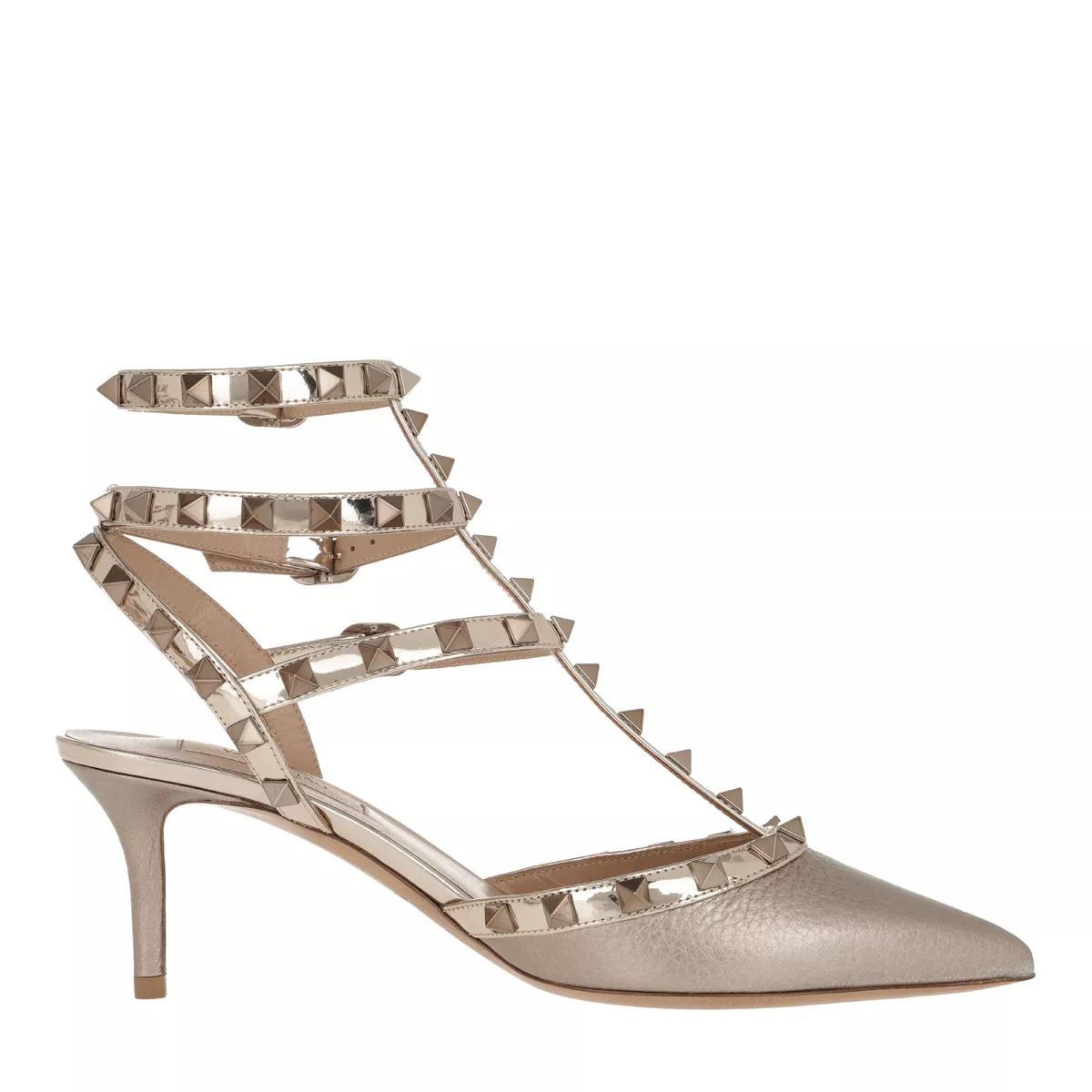 Valentino rockstud open sale toe heels