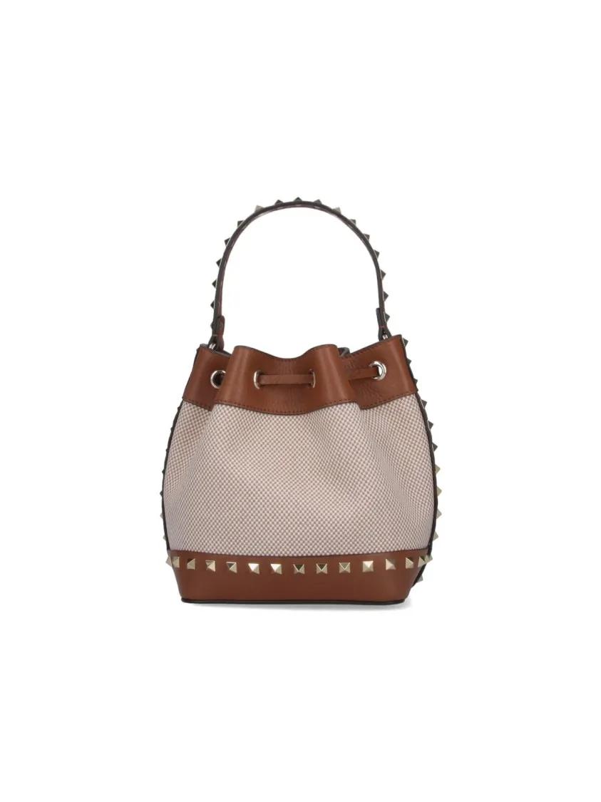 Valentino Garavani Bucket bags "Rockstud" Bucket Bag – Brown in bruin