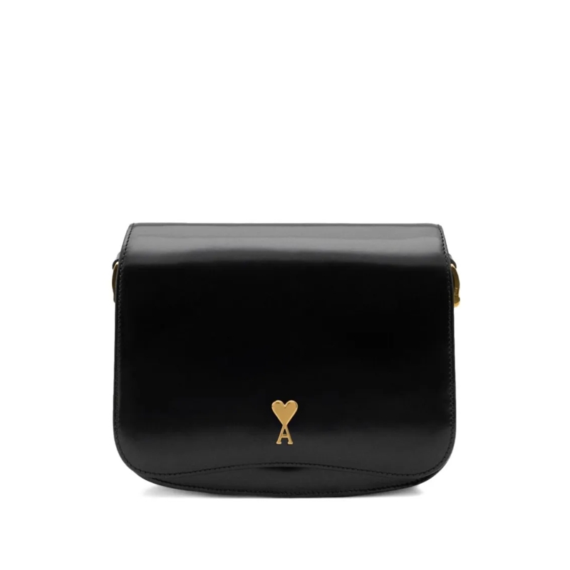 AMI Paris Schultertasche Structured Black Handbag Black