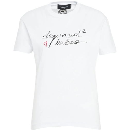 Dsquared2 T-shirts T-shirt with logo weiß