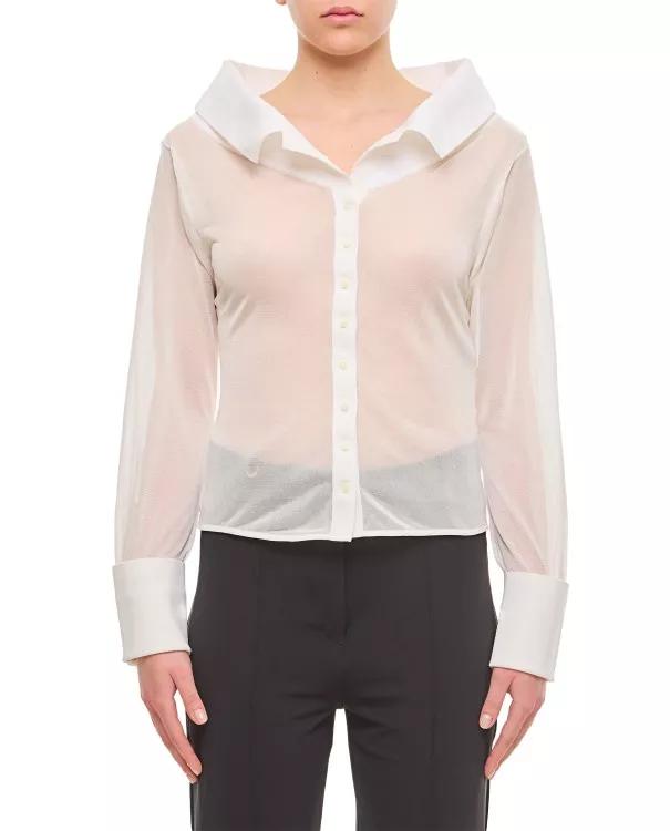 Jacquemus - Viscose Shirt - Größe 38 - white