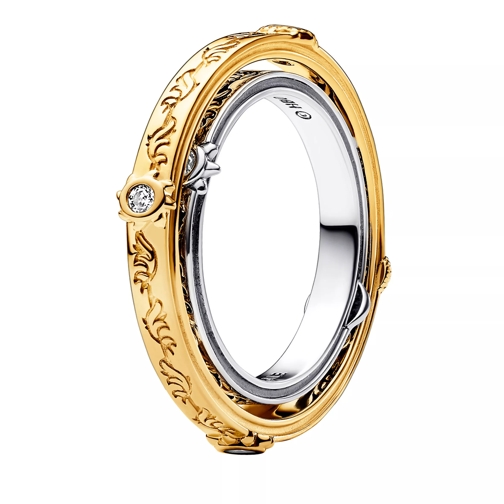 Pandora Sterling silver and 14k gold-plated unique metal b Gold Anello