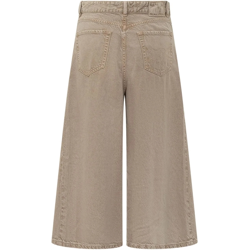 Pinko Shorts Bermuda in Denim con Tasche beige(Image 2)