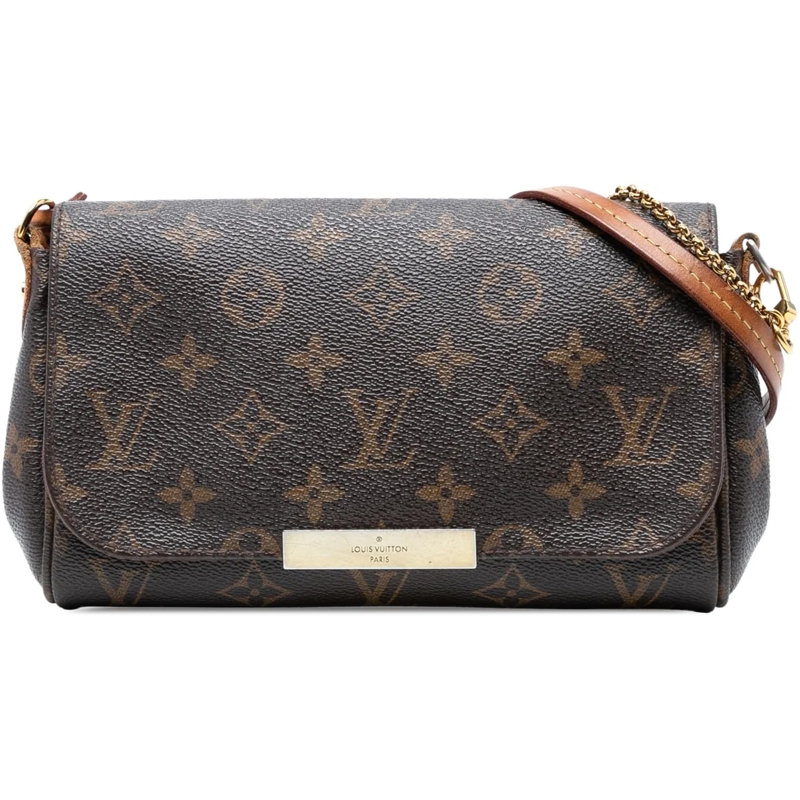 Louis Vuitton Schultertasche Monogram Favorite PM braun