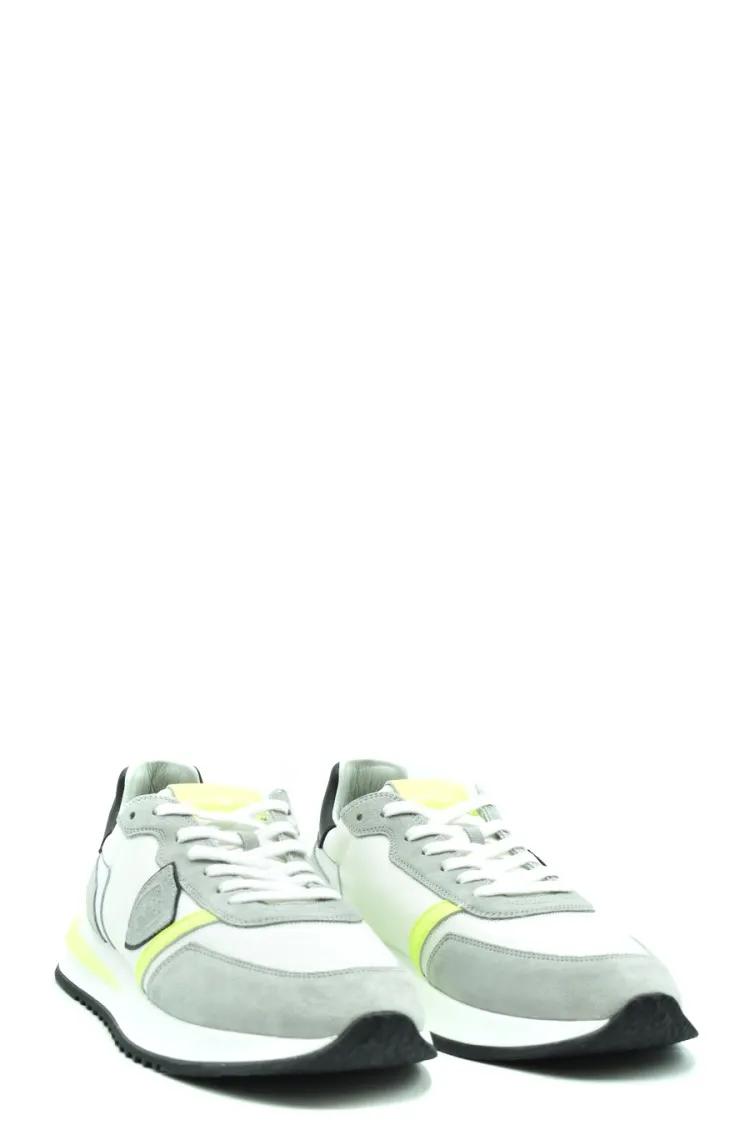 Thumbnail - Philippe Model Low-Top Sneaker - Multicolor Low-Profile Fabric Sneakers With Neon A - Gr. 44 (EU) - in Weiß - für Damen