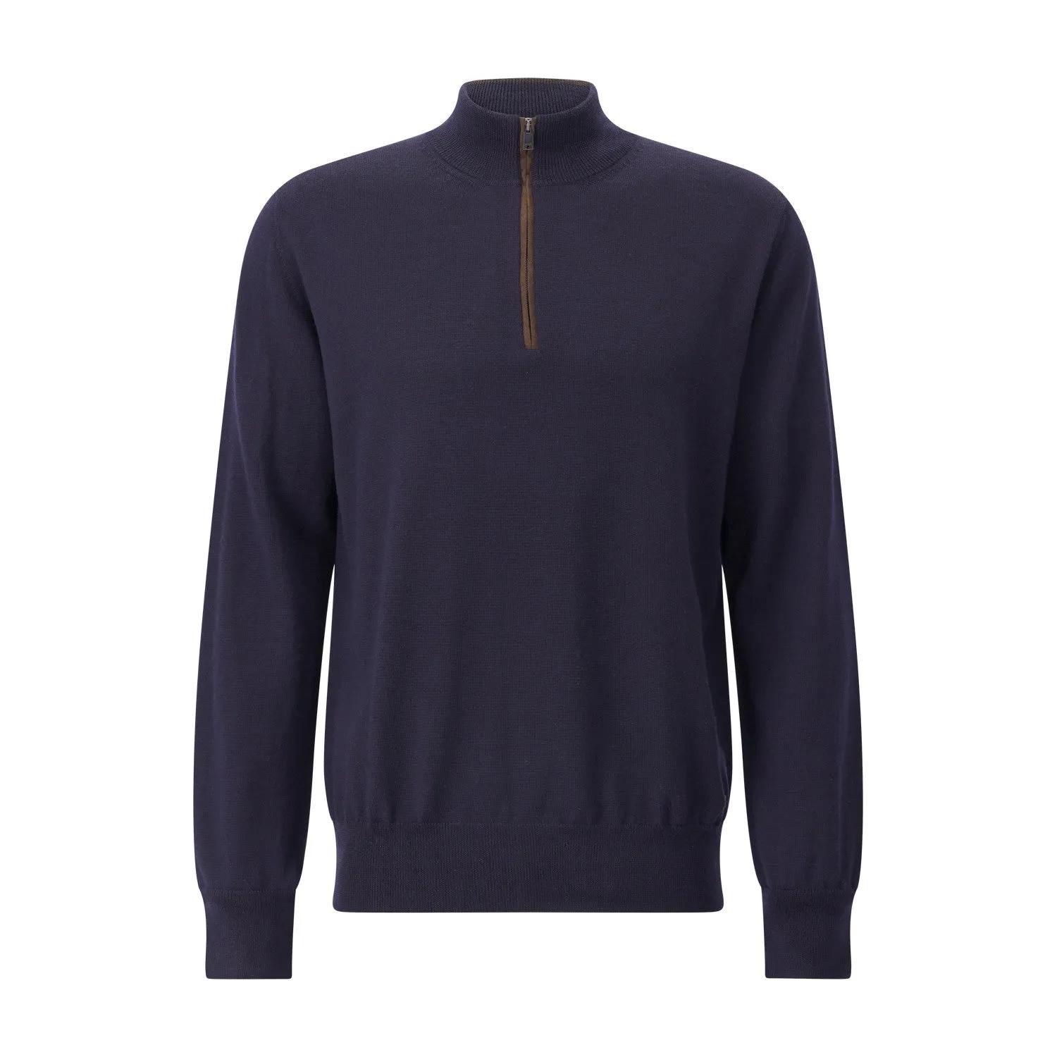 Eton - Troyer aus Wolle - Größe XL - blau