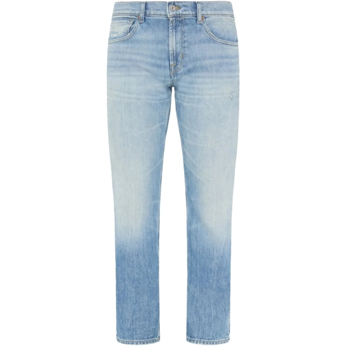 Seven for all Mankind Rechte Been Jeans Jeans the straight blauw blau