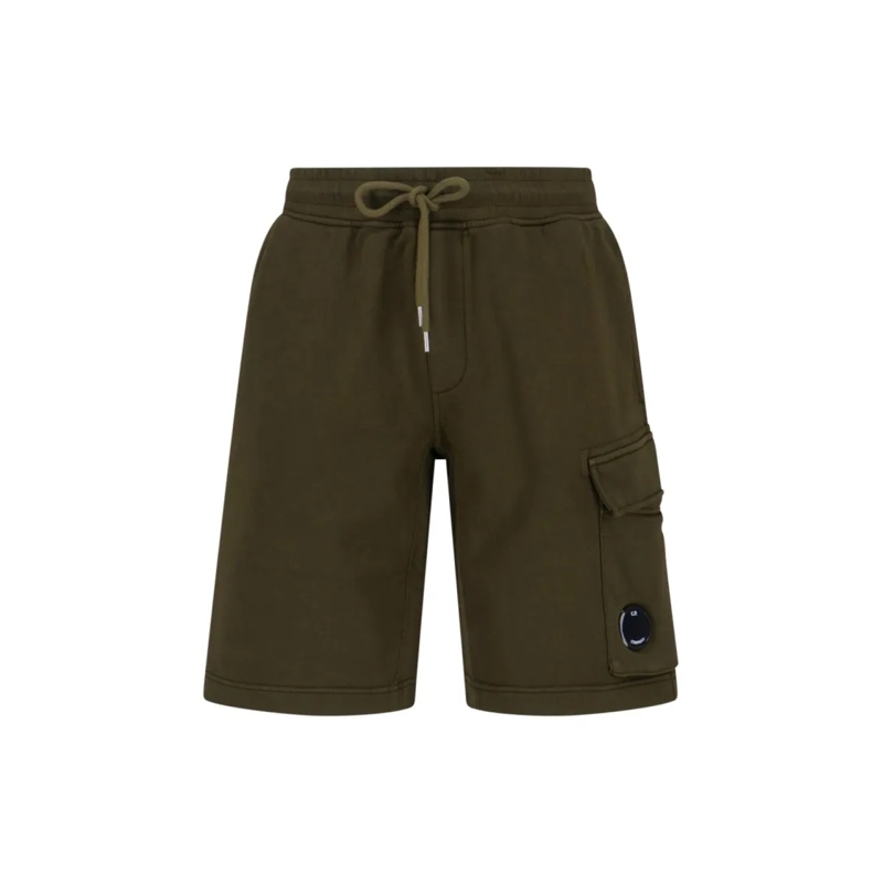 CP Company Short décontracté Straight-Leg Green Trousers With Minimalist Design Green